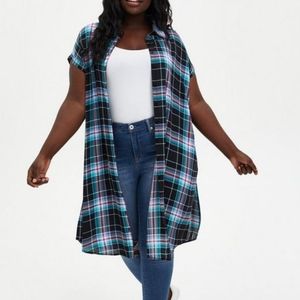NEW Torrid Tunic Duster Kimono Cover Up Size 3 3X NWT